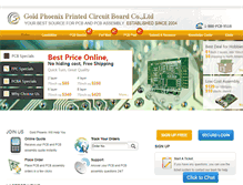 Tablet Screenshot of goldphoenixpcb.com